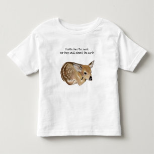 Blessed Are the Meek Fawn Toddler T-shirt