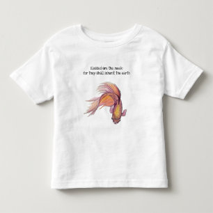 Blessed Are the Meek Fish Toddler T-shirt