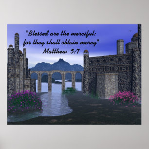 Blessed Are the Merciful ~ Print~ Poster