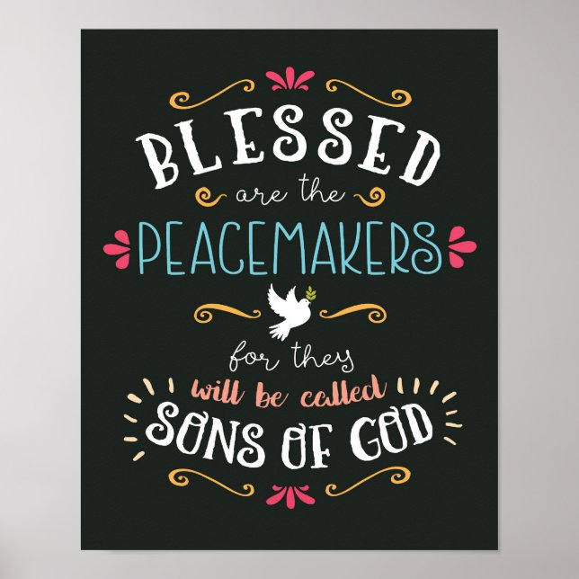 Blessed are the Peacemakers Art Print (Front)