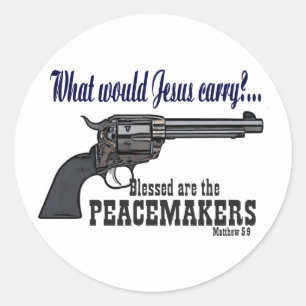 Blessed Are The Peacemakers Classic Round Sticker