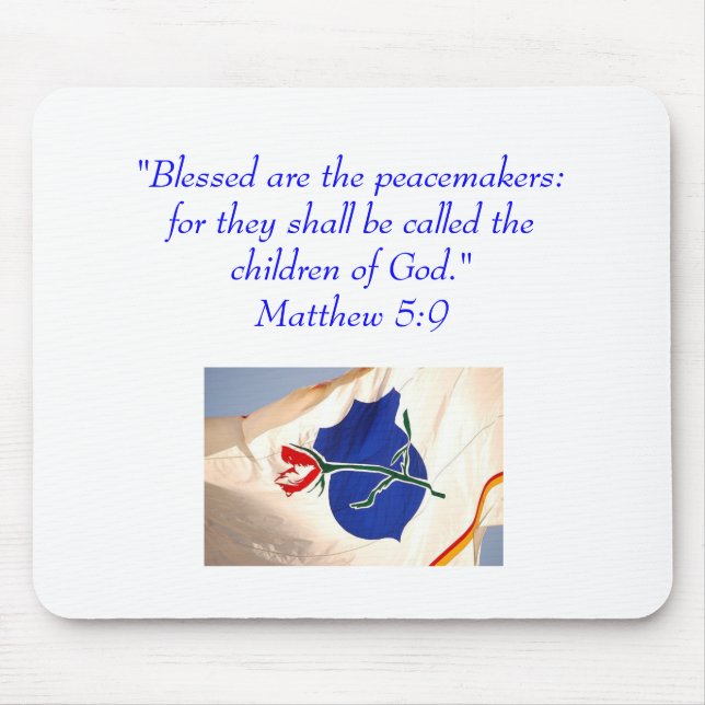 Blessed are the peacemakers...Law Enforcement Mouse Mat (Front)