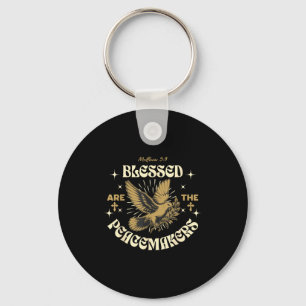 Blessed Are The Peacemakers Matthew 5 9 Christian Key Ring