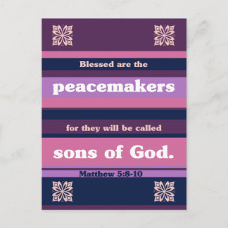 Blessed are the Peacemakers Postcard