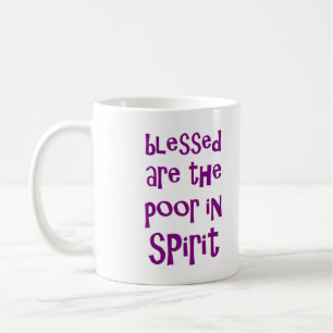 blessed are the poor in spirit coffee mug
