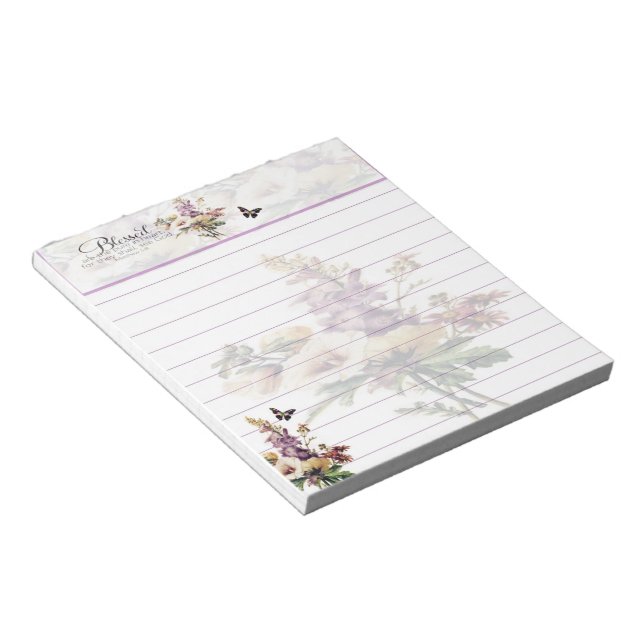 Blessed are the pure in heart notepad (Angled)