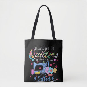 Blessed Are The Quilters For They Shall Piecemaker Tote Bag