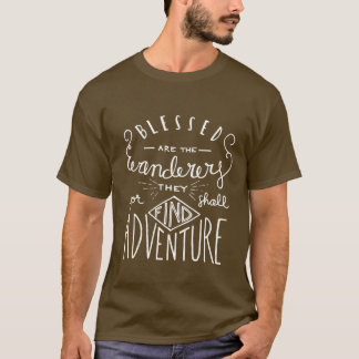 Blessed are the Wanderers Hand Lettered Men's T-Shirt