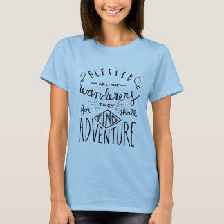 Blessed are the Wanderers Hand Lettered Women's T-Shirt