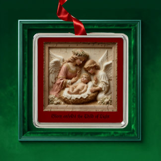 Blessed are they who guard the manger Ornament