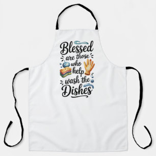 Blessed Are Those Who Help Wash The Dishes Apron