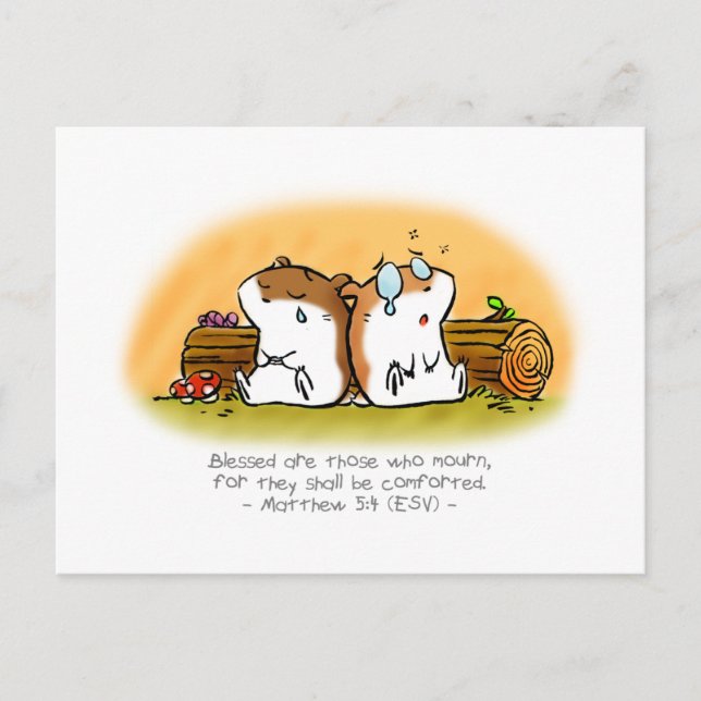 Blessed Are Those Who Mourn Postcard (Front)