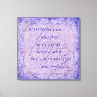 Blessed are Those Who trust in the Lord Canvas Print