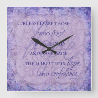 Blessed are Those Who trust in the Lord Clock