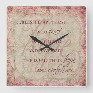 Blessed are Those Who trust in the Lord Clock