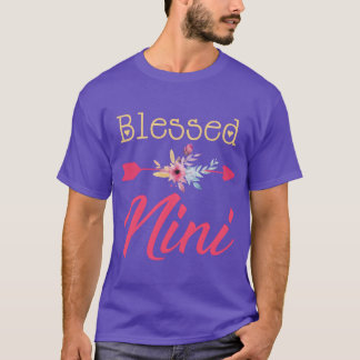 Blessed Arrow Flower Mum Mother s Day family T-Shirt