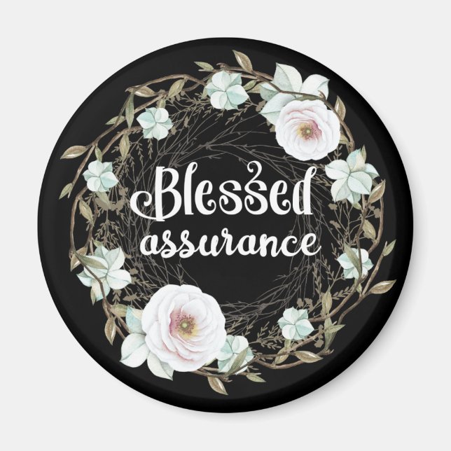 Blessed Assurance - Christian Hymn Magnet (Front)