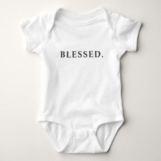 Blessed Baby Baptism Bodysuit (Front)