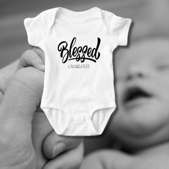 Blessed Baby's Name Baby Bodysuit (Creator Uploaded)