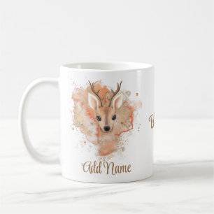 Blessed Bambi Deer Add Your Name Coffee Mug