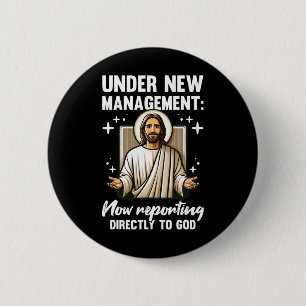 Blessed Baptism Religious Christian Under New Mana 6 Cm Round Badge