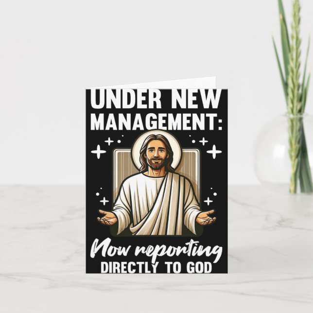 Blessed Baptism Religious Christian Under New Mana Card (Front)