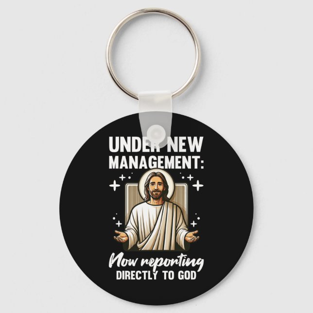 Blessed Baptism Religious Christian Under New Mana Key Ring (Front)