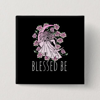Blessed Be 15 Cm Square Badge