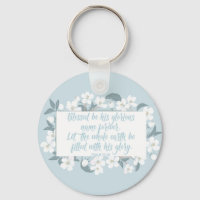 Blessed Be His Name Psalm Christian Verse Pretty