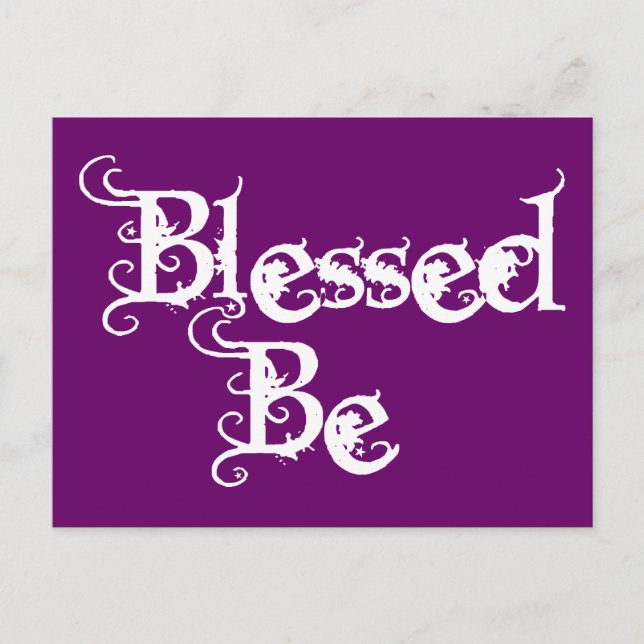 Blessed Be Postcard (Front)