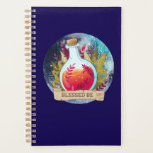  Blessed Be Spell Bottle Pagan Wiccan 2026 Planner