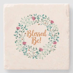 BLESSED BE STONE COASTER