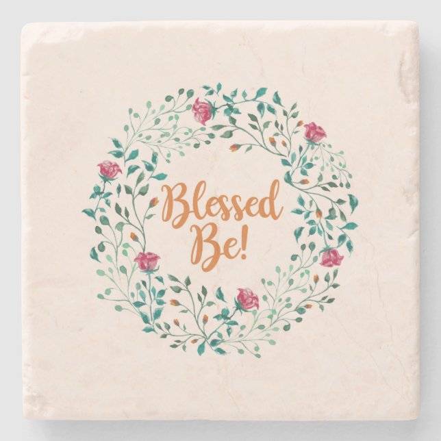 BLESSED BE STONE COASTER (Front)