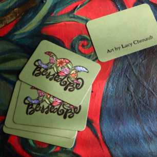 "Blessed Be" Triple Moon Bloom Card