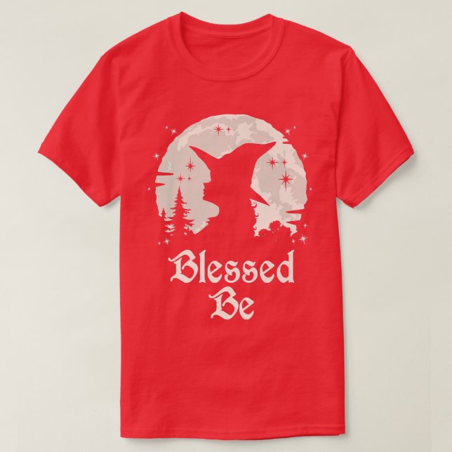 Blessed Be Witchcraft Wiccan Witch 219  T-Shirt (Design Front)