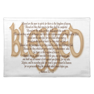 Blessed - Beatitudes Placemat