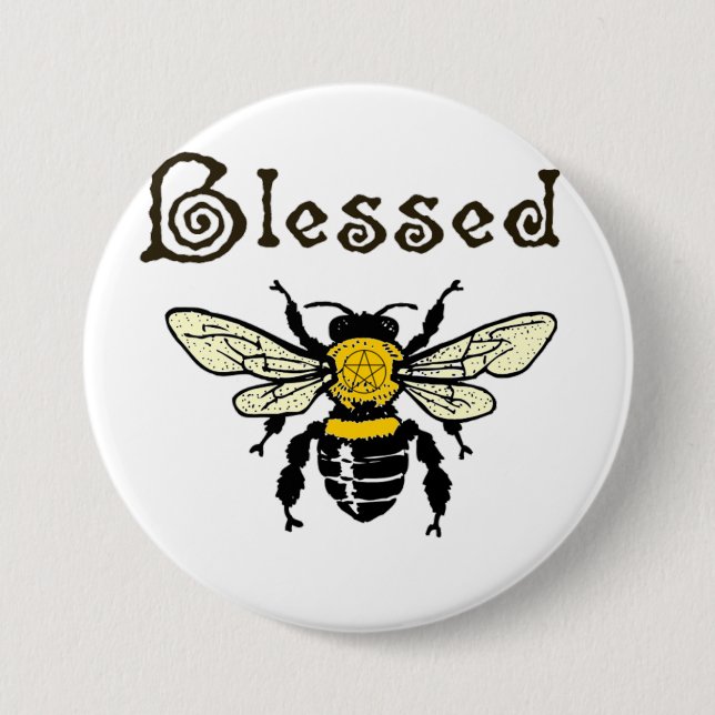 Blessed "Bee" button (Front)