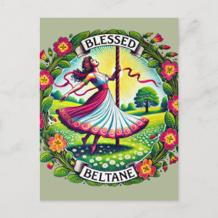 Blessed Beltane Postcard
