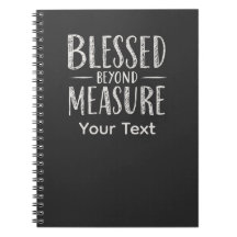 Blessed Beyond Measure Chalk Style Personalised