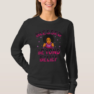 Blessed Beyond Measure Christian Black Queen Melan T-Shirt