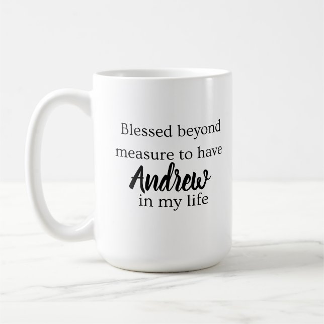 Blessed Beyond Measure Coffee Mug (Left)