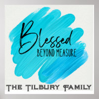 Blessed Beyond Measure - editable family name