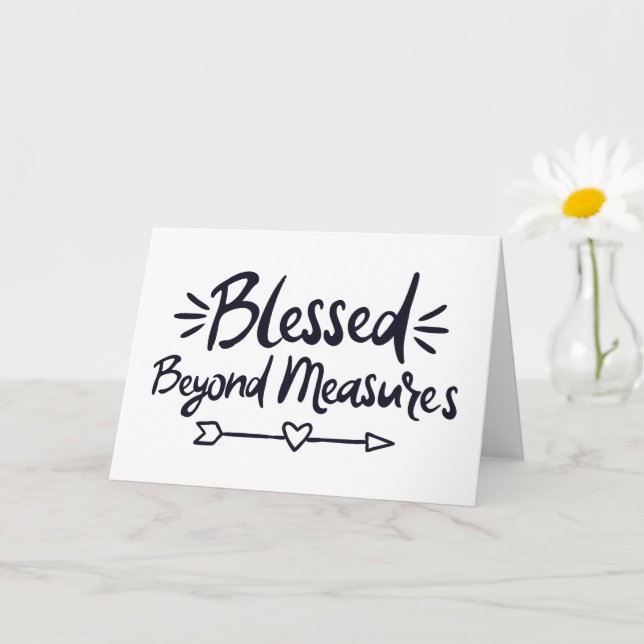 Blessed Beyond Measures Gospel Sayings Mere Christ Card (Small Plant)