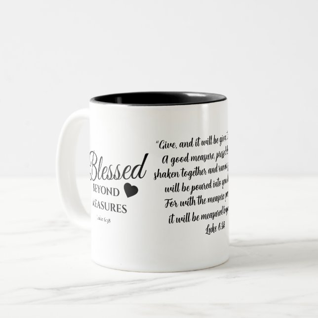 Blessed Beyond Measures Mug (Front Left)