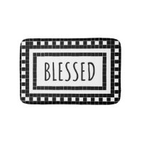Blessed Black and White Tile Design