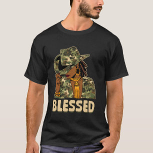 Blessed Black Cowgirl Western African Camo Christi T-Shirt