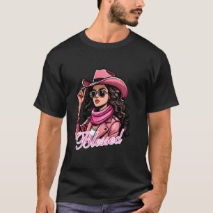 Blessed Black Cowgirl Western Swag African Christi T-Shirt