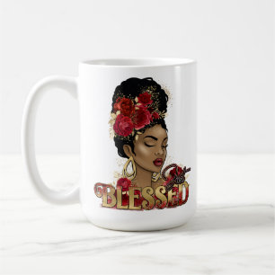 Blessed Black Queen Melanin Women Sista Coffee Mug
