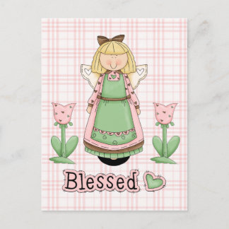 Blessed Blonde Angel Postcard