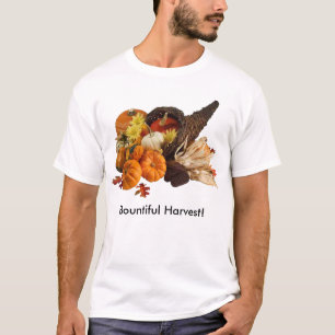 Blessed Bountiful Harvest Colourful Cornucopia T-Shirt